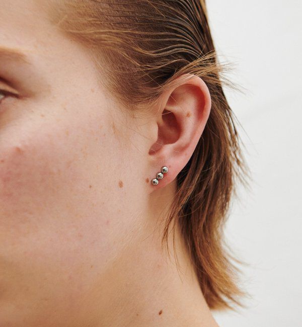  「【Sivelle./シヴェル】ステンレスボールスティックピアス」|リング|