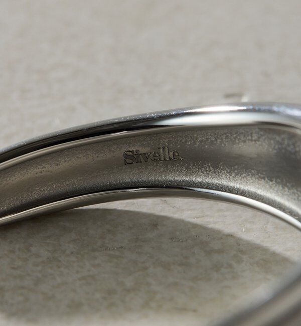  「【Sivelle./シヴェル】ステンレスティックバングル」|デニム|
