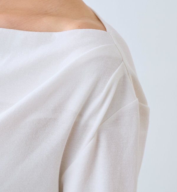  「予約【ワンショルやオフショルにも】ネックコンシャスカットソー」|Tシャツ・カットソー|