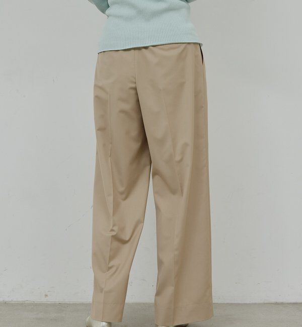  「【手洗い可】タックストレートパンツ」|チノ|
