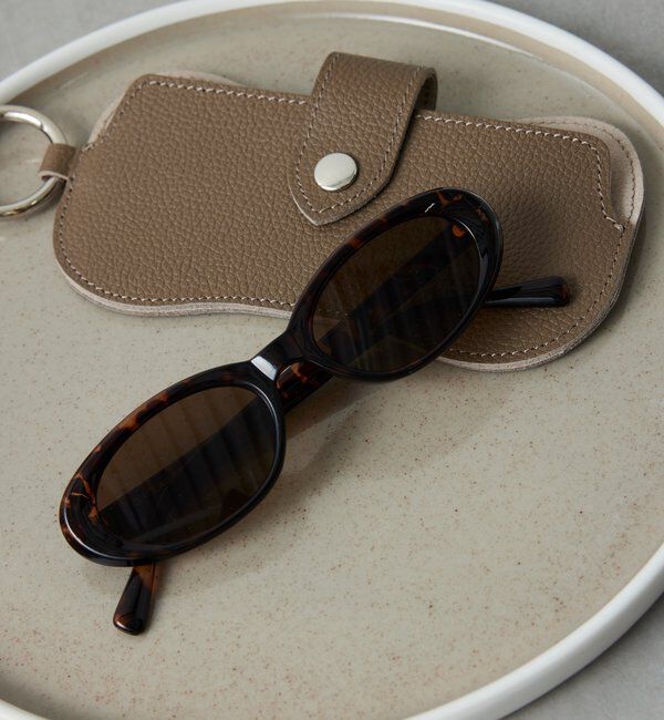  「オーバルフレームアイウェア」|その他|ブラウン