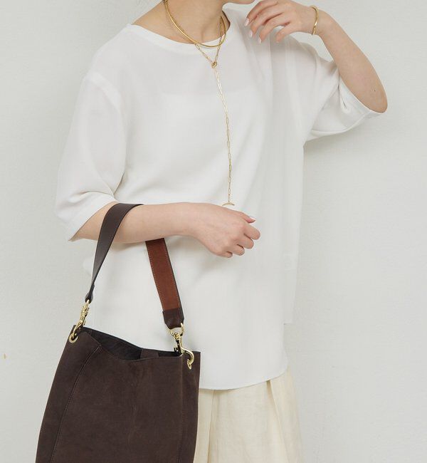  「バックスリットハーフスリーブブラウス」|シャツ・ブラウス|