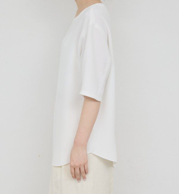  「バックスリットハーフスリーブブラウス」|シャツ・ブラウス|