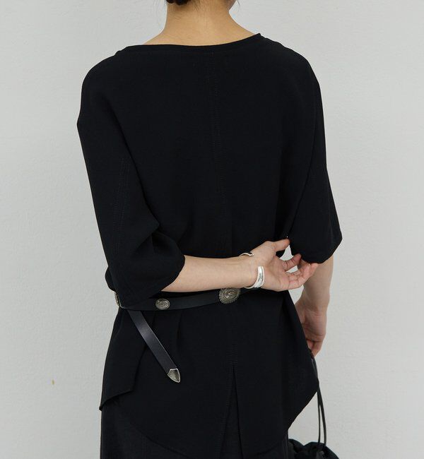  「バックスリットハーフスリーブブラウス」|シャツ・ブラウス|