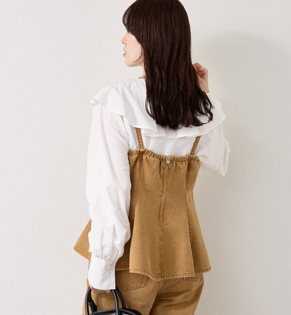  「ペプラムデニムビスチェ」|シャツ・ブラウス|