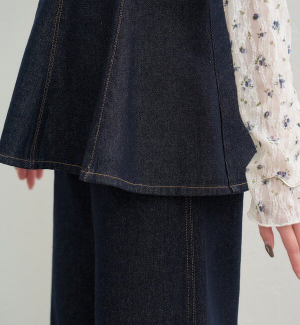  「ペプラムデニムビスチェ」|シャツ・ブラウス|