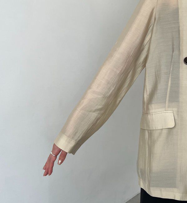  「【全骨格細見え/オフィスコーデにも◎】ライトテーラージャケット」|テーラードジャケット|