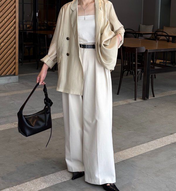  「【全骨格細見え/オフィスコーデにも◎】ライトテーラージャケット」|テーラードジャケット|