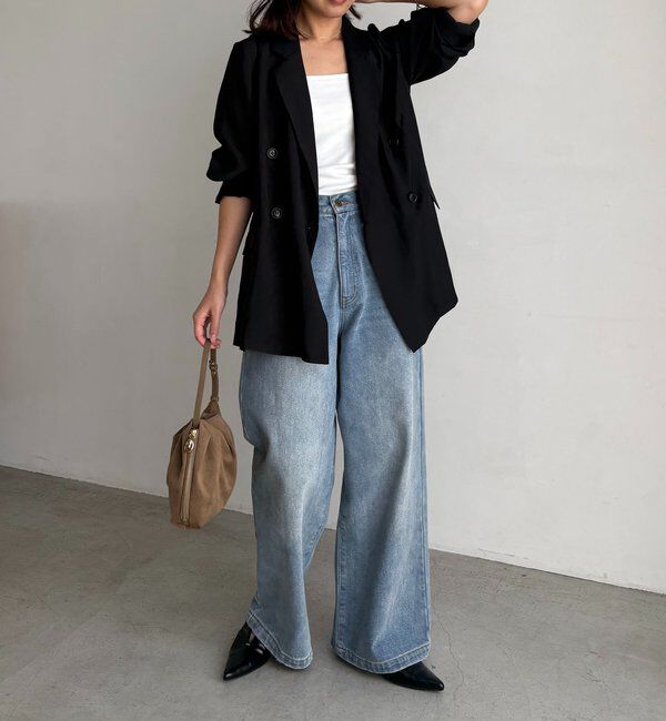  「【全骨格細見え/オフィスコーデにも◎】ライトテーラージャケット」|テーラードジャケット|