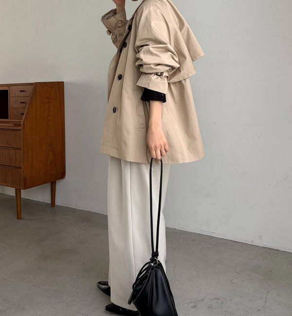  「【サイズ展開あり】バックギャザーコート」|その他|