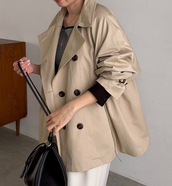  「【サイズ展開あり】バックギャザーコート」|その他|