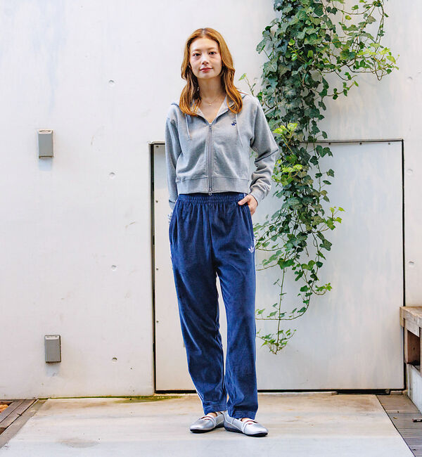 Rouge vif「【BEVERY HILLS P.C/ビバリーヒルズポロクラブ】クロップドフルジッ」|スウェット・ジャージ|