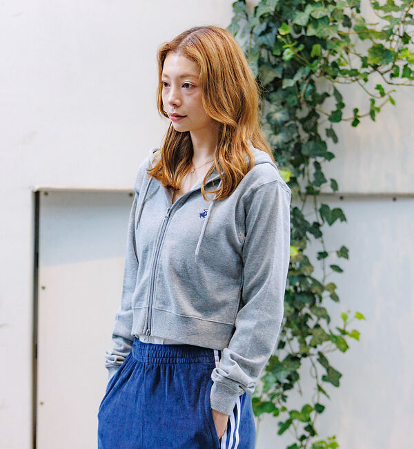 Rouge vif「【BEVERY HILLS P.C/ビバリーヒルズポロクラブ】クロップドフルジッ」|スウェット・ジャージ|