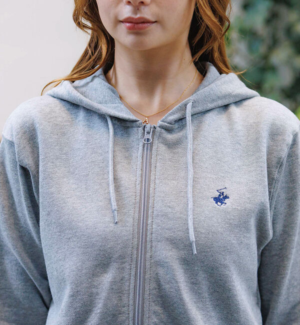 Rouge vif「【BEVERY HILLS P.C/ビバリーヒルズポロクラブ】クロップドフルジッ」|スウェット・ジャージ|