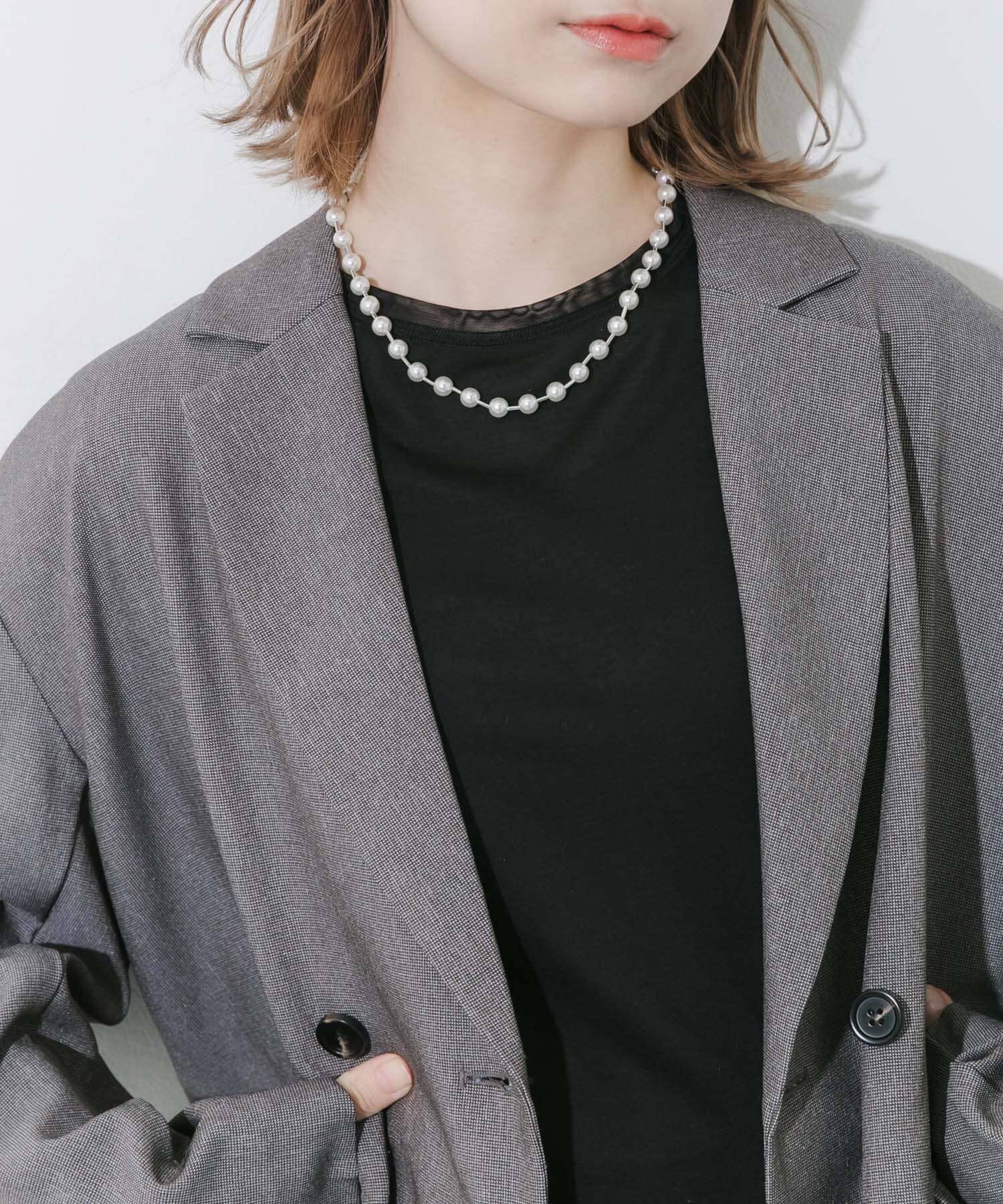 SMELLY「パールビーズネックレス」|ネックレス|