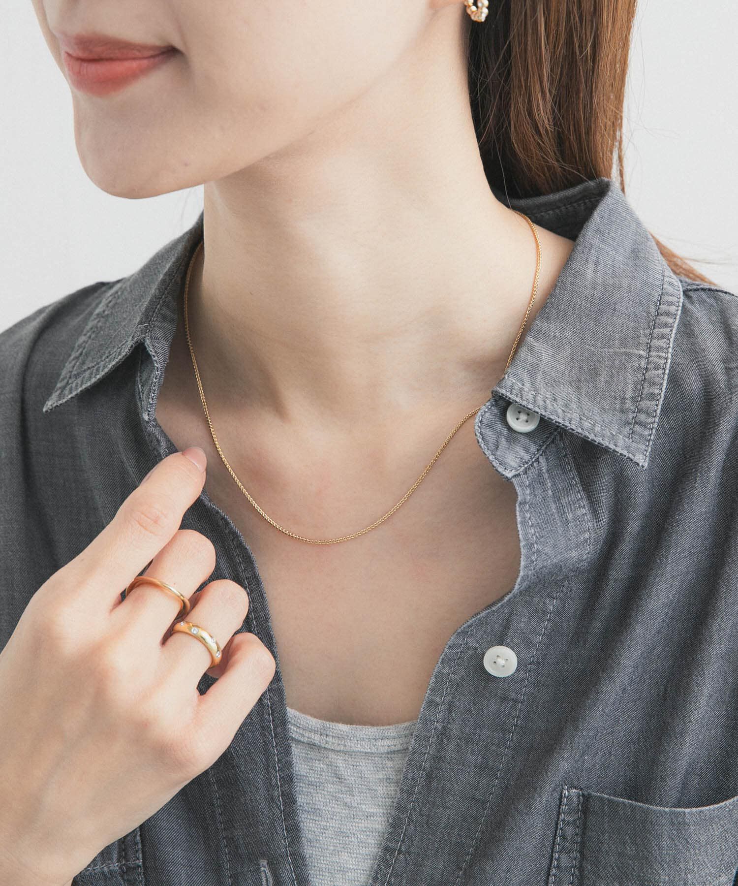 URBAN RESEARCH DOORS「シンガポールチェーンネックレス」|ネックレス|ゴールド