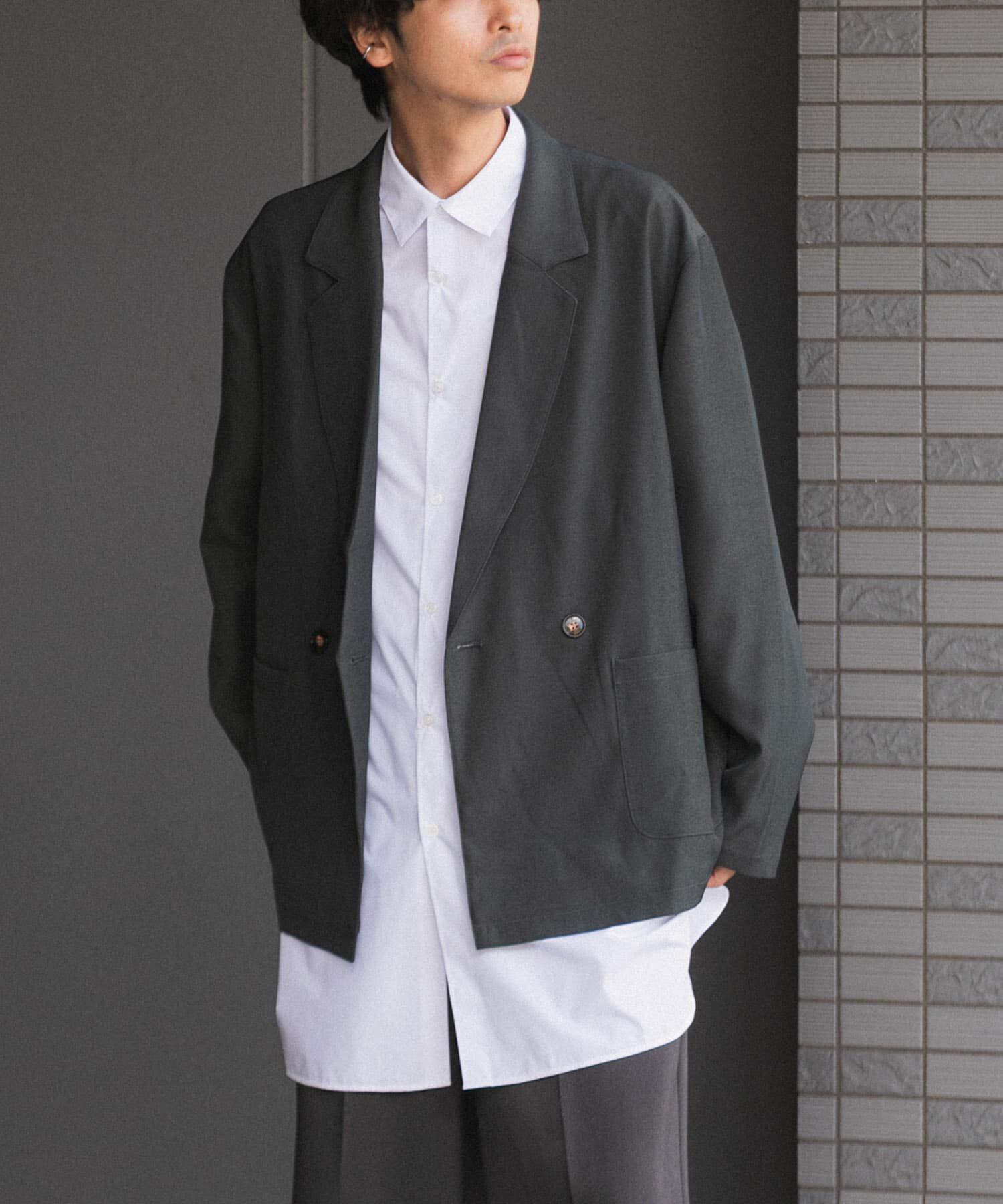 SENSE OF PLACE by URBAN RESEARCH「ダブルルーズジャケット」|その他|グレー