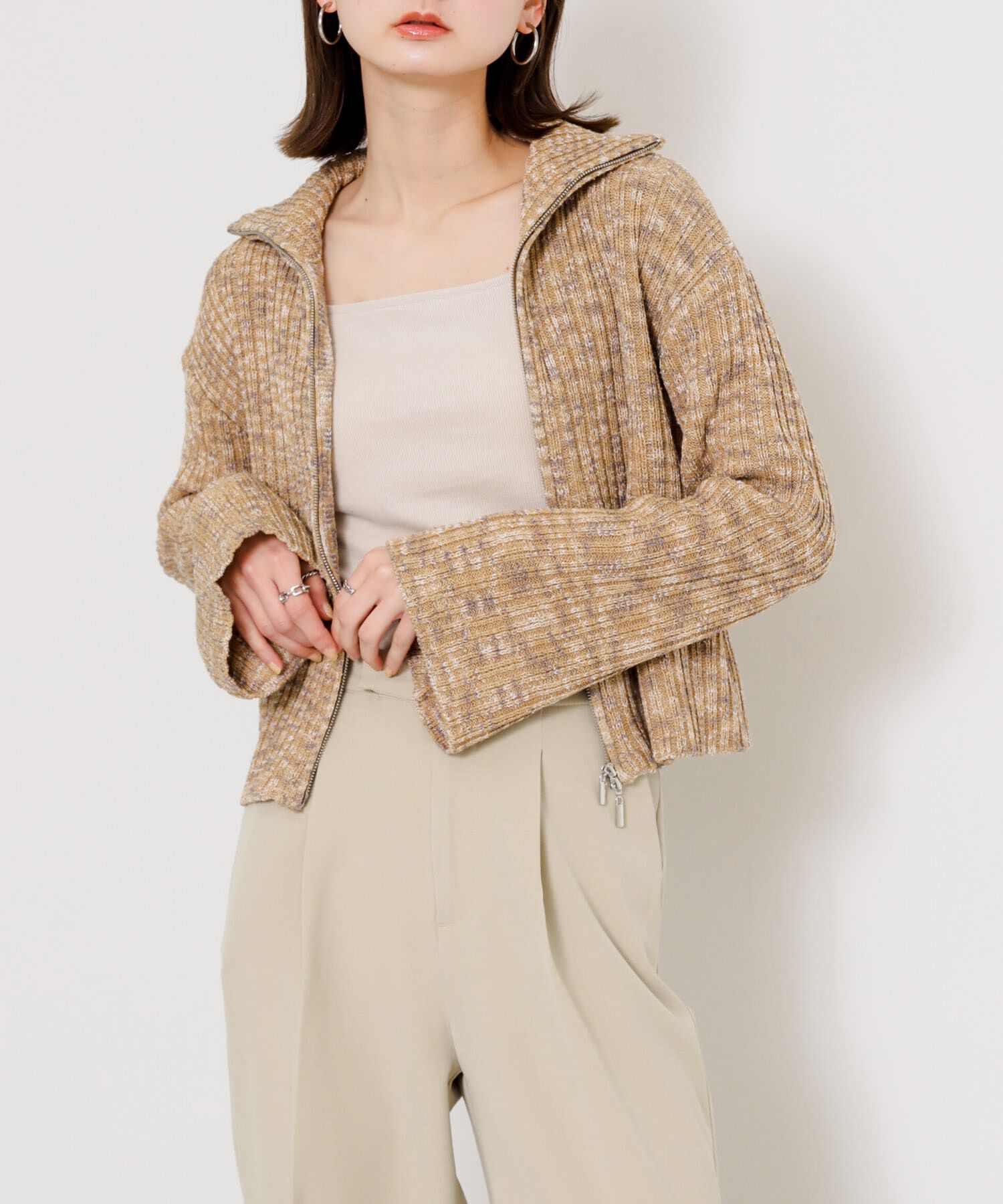 SENSE OF PLACE by URBAN RESEARCH「ダブルジップセーター」|ニット・セーター|