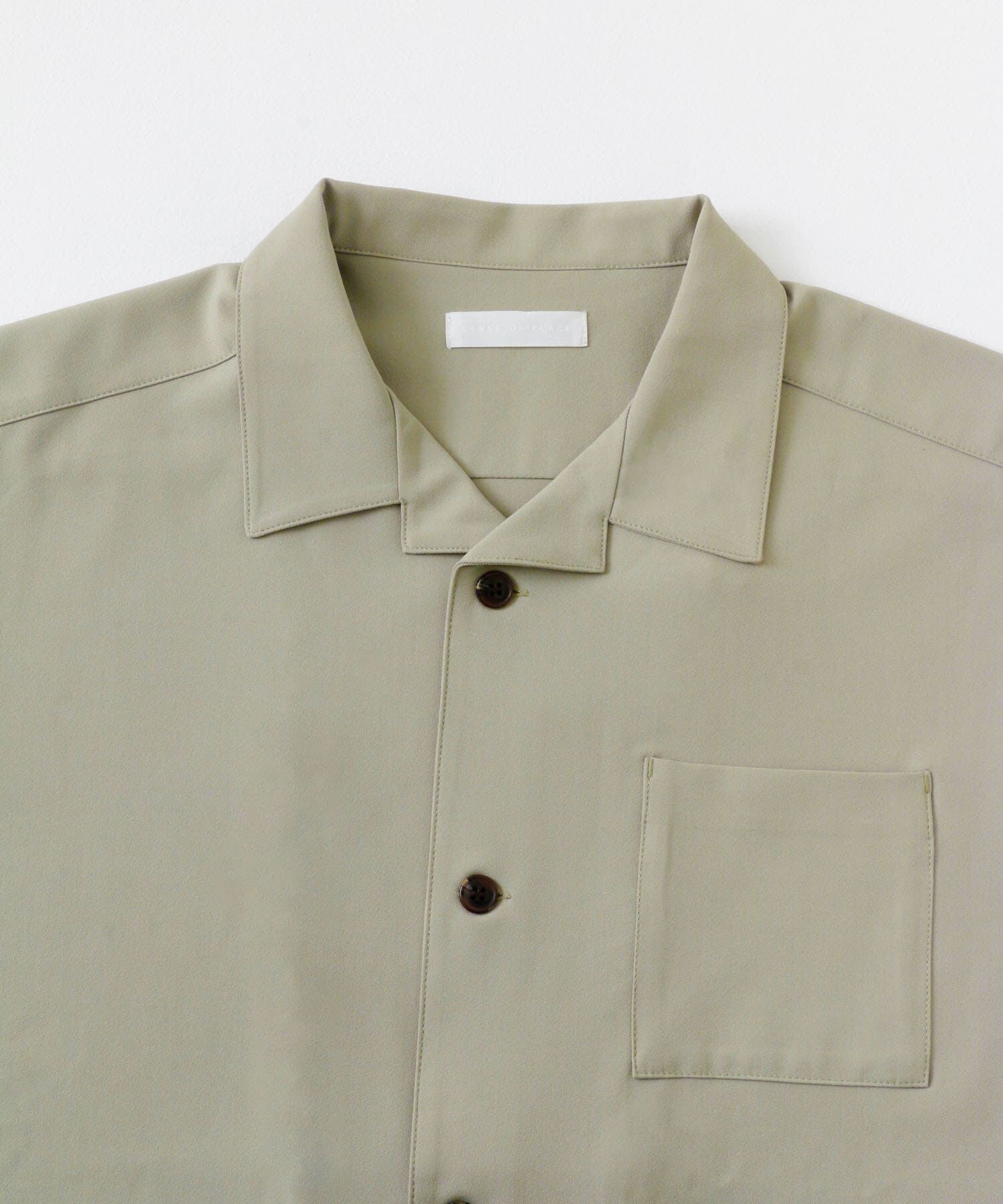 SENSE OF PLACE by URBAN RESEARCH「『ユニセックス』オープンカラールーズシャツ(5分袖)」|シャツ・ブラウス|