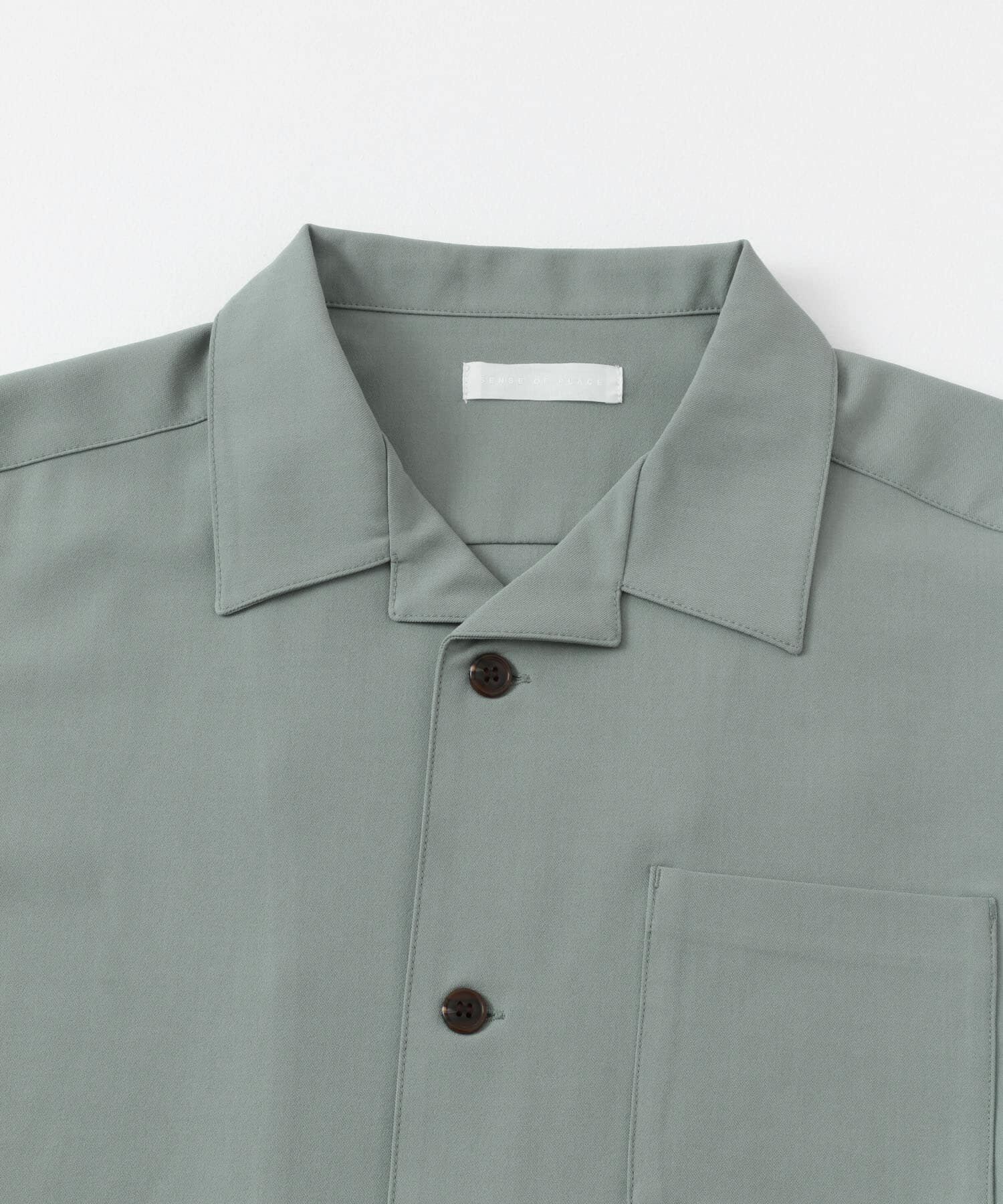SENSE OF PLACE by URBAN RESEARCH「『ユニセックス』オープンカラールーズシャツ(5分袖)」|シャツ・ブラウス|