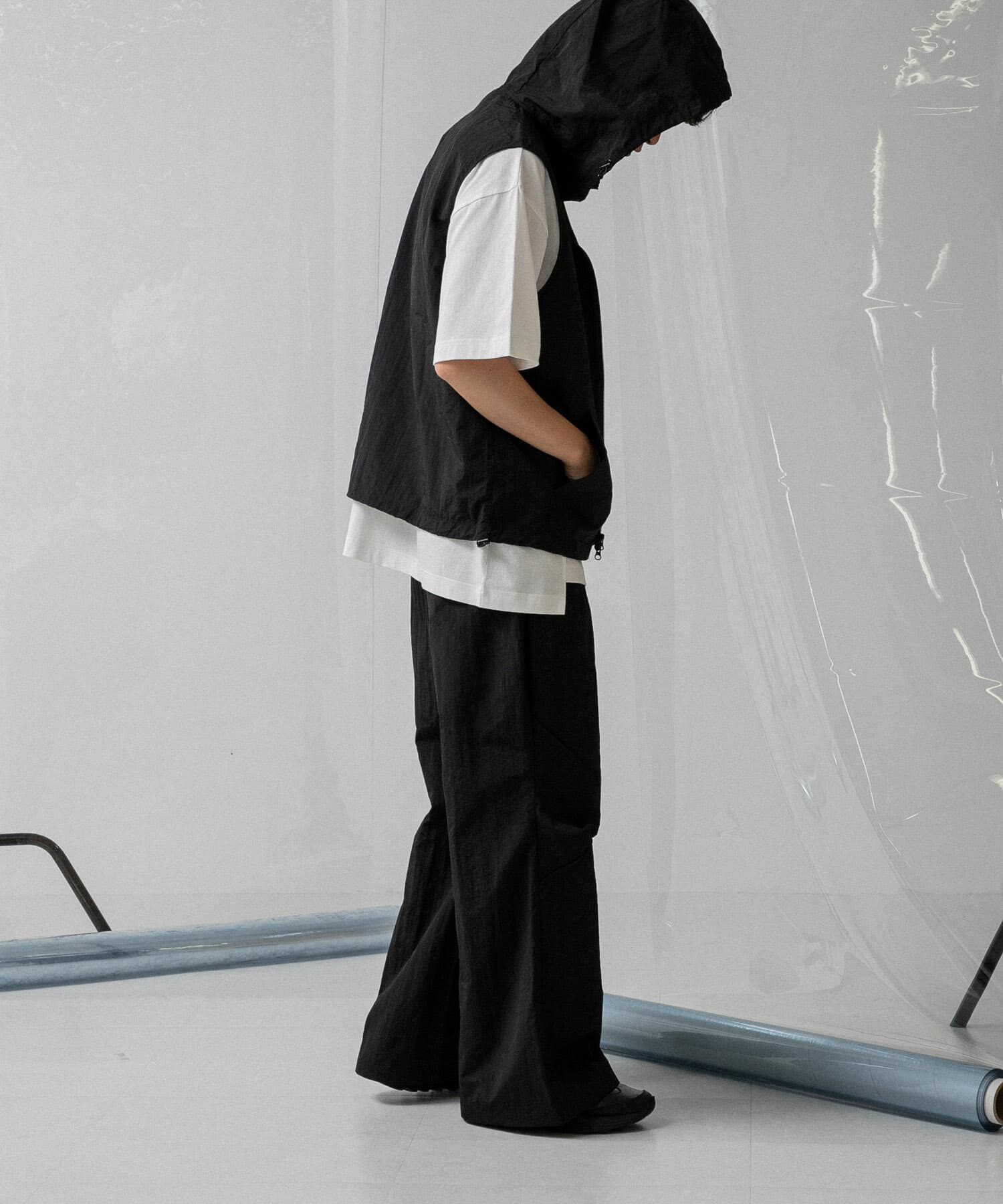 SENSE OF PLACE by URBAN RESEARCH「『わたべ&times;SOP』ナイロンフレアワイドパンツ」|その他|