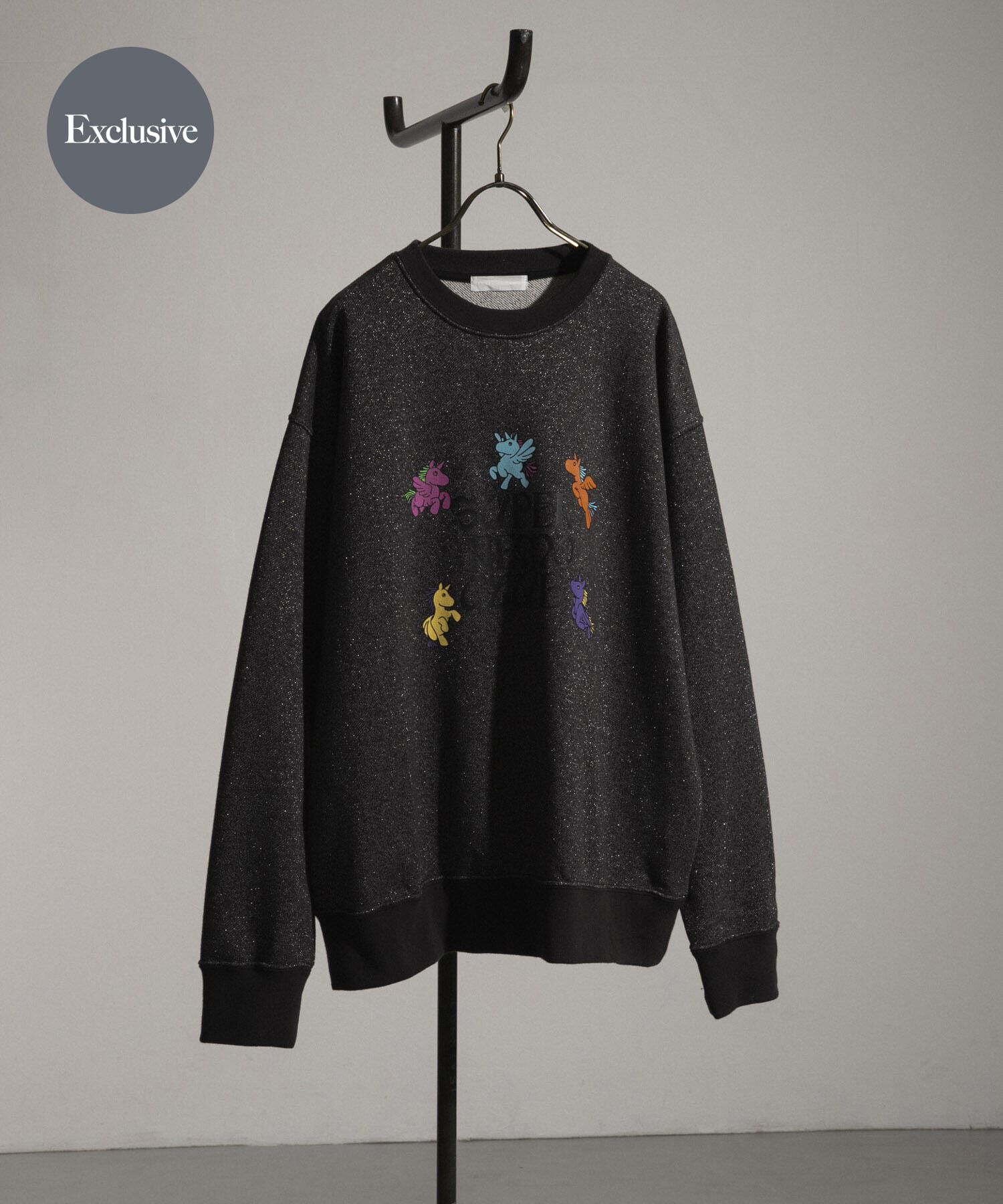 SENSE OF PLACE by URBAN RESEARCH「『別注』SHUHEI KOKI&times;SENSE OF PLACE　ラメスウェット」|スウェット・ジャージ|チャコールグレー