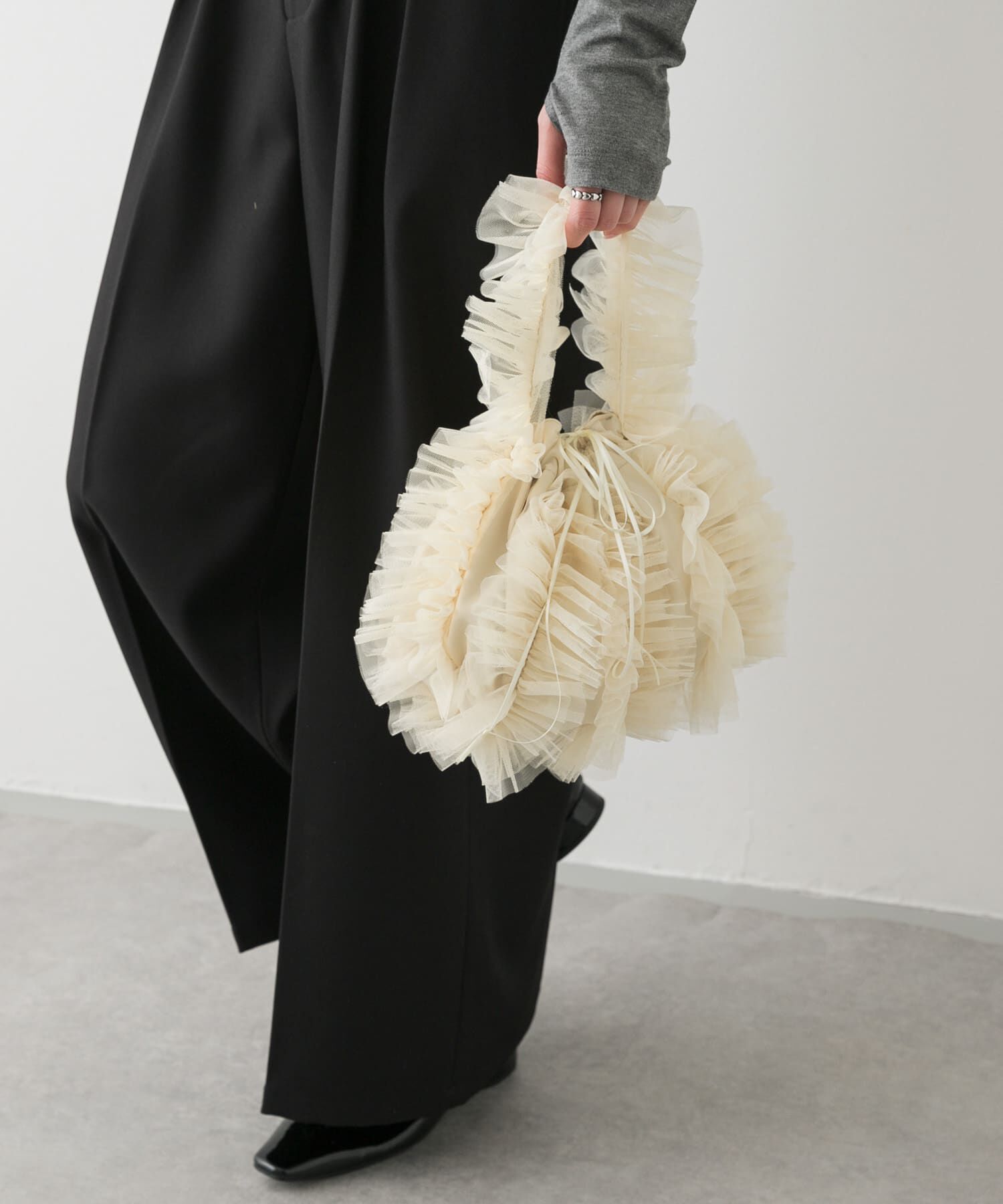 SENSE OF PLACE by URBAN RESEARCH「チュールハンドバッグ」|ハンドバッグ|