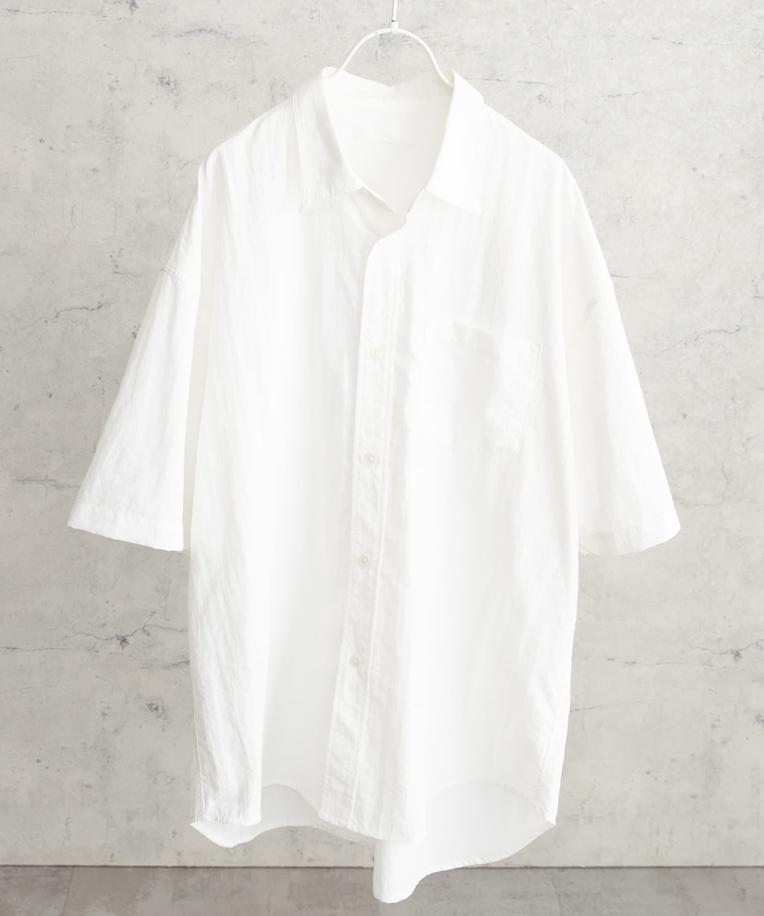 SENSE OF PLACE by URBAN RESEARCH「ナイロンレギュラーカラールーズショートスリーブシャツ」|シャツ・ブラウス|