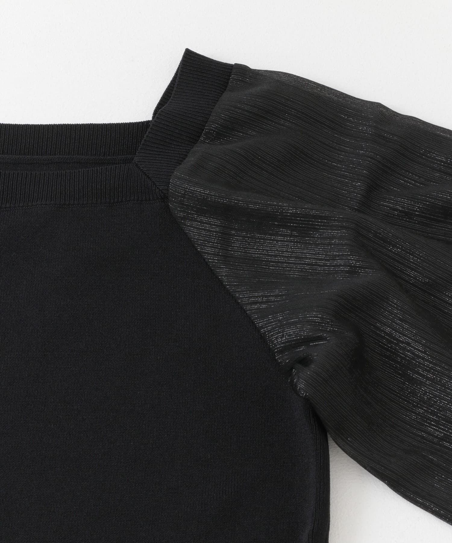 SENSE OF PLACE by URBAN RESEARCH「シアーボリュームスリーブセーター(5分袖)」|ニット・セーター|