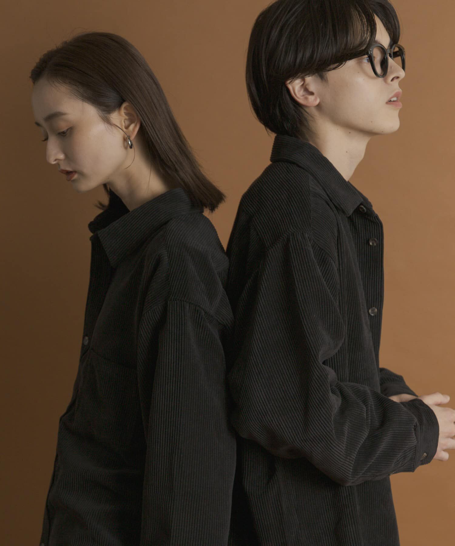 SENSE OF PLACE by URBAN RESEARCH「『ユニセックス』ウォッシュドコーデュロイロングスリーブシャツ」|シャツ・ブラウス|