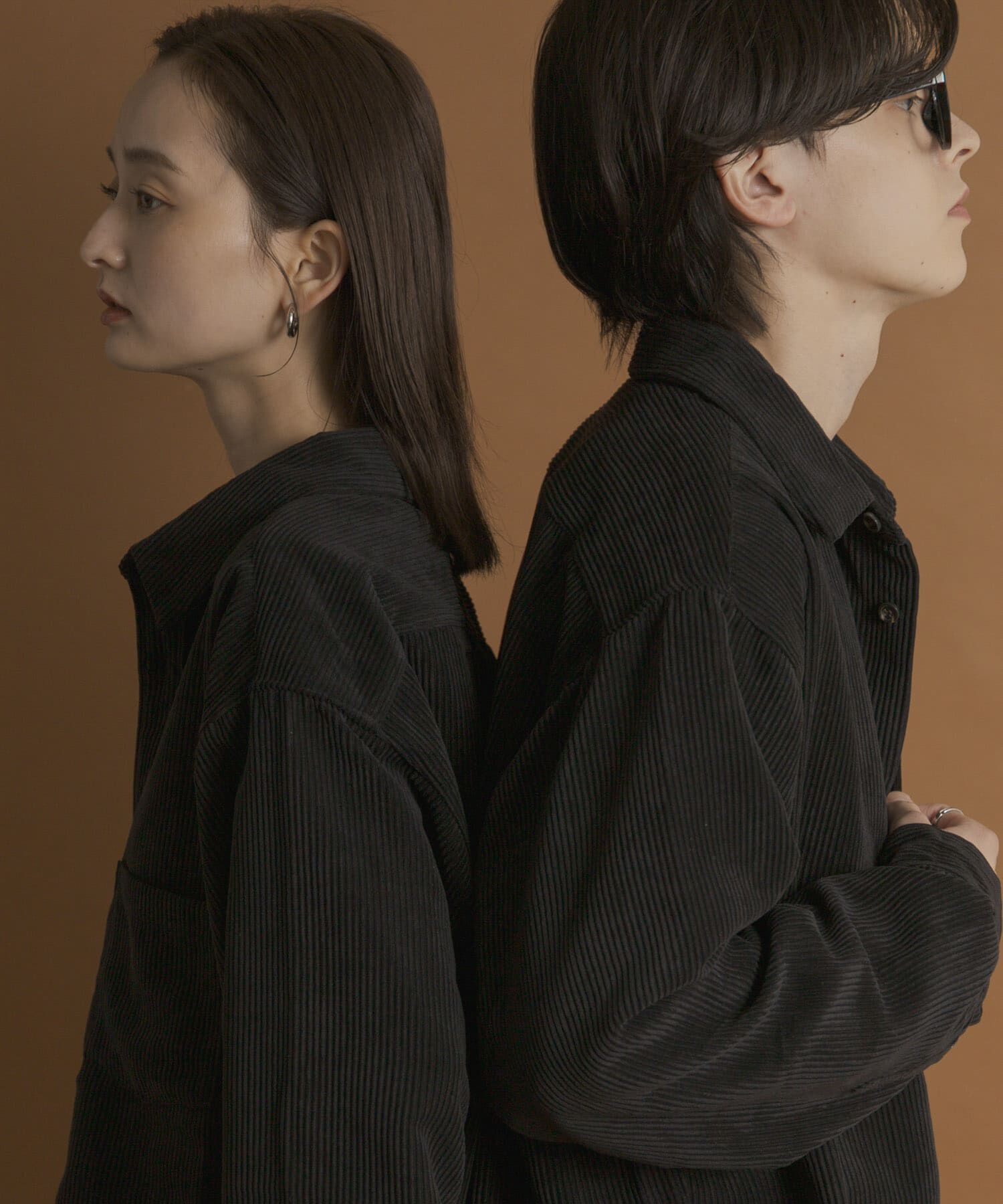 SENSE OF PLACE by URBAN RESEARCH「『ユニセックス』ウォッシュドコーデュロイロングスリーブシャツ」|シャツ・ブラウス|