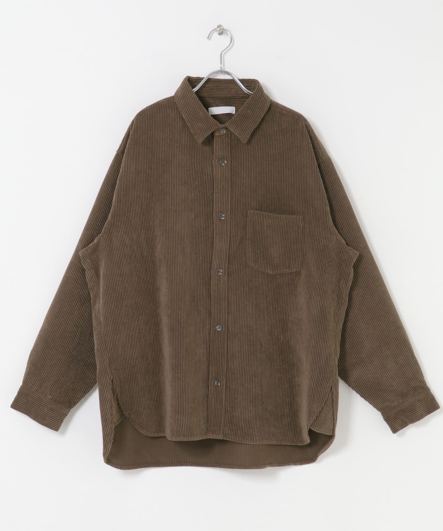 SENSE OF PLACE by URBAN RESEARCH「『ユニセックス』ウォッシュドコーデュロイロングスリーブシャツ」|シャツ・ブラウス|
