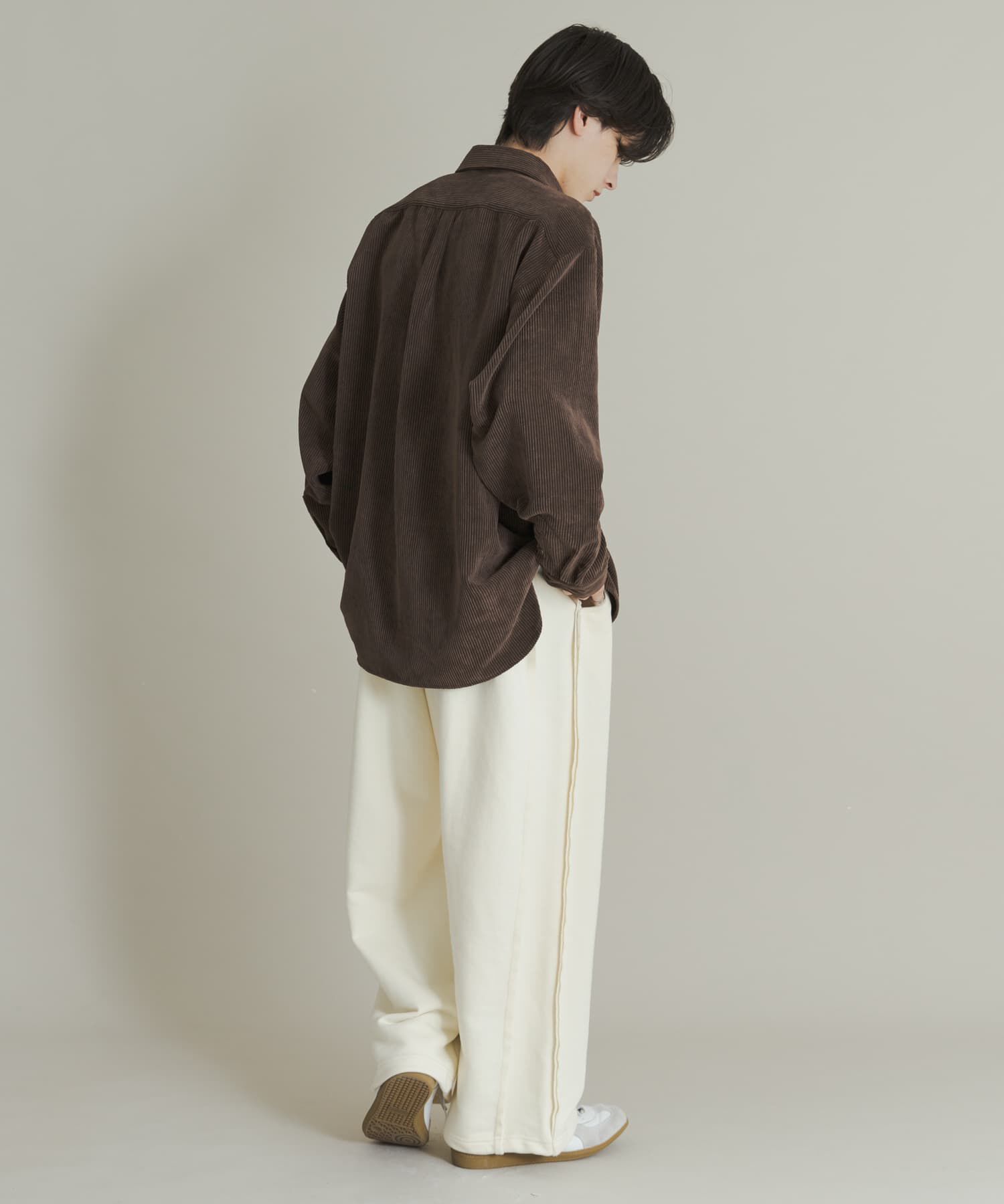 SENSE OF PLACE by URBAN RESEARCH「『ユニセックス』ウォッシュドコーデュロイロングスリーブシャツ」|シャツ・ブラウス|