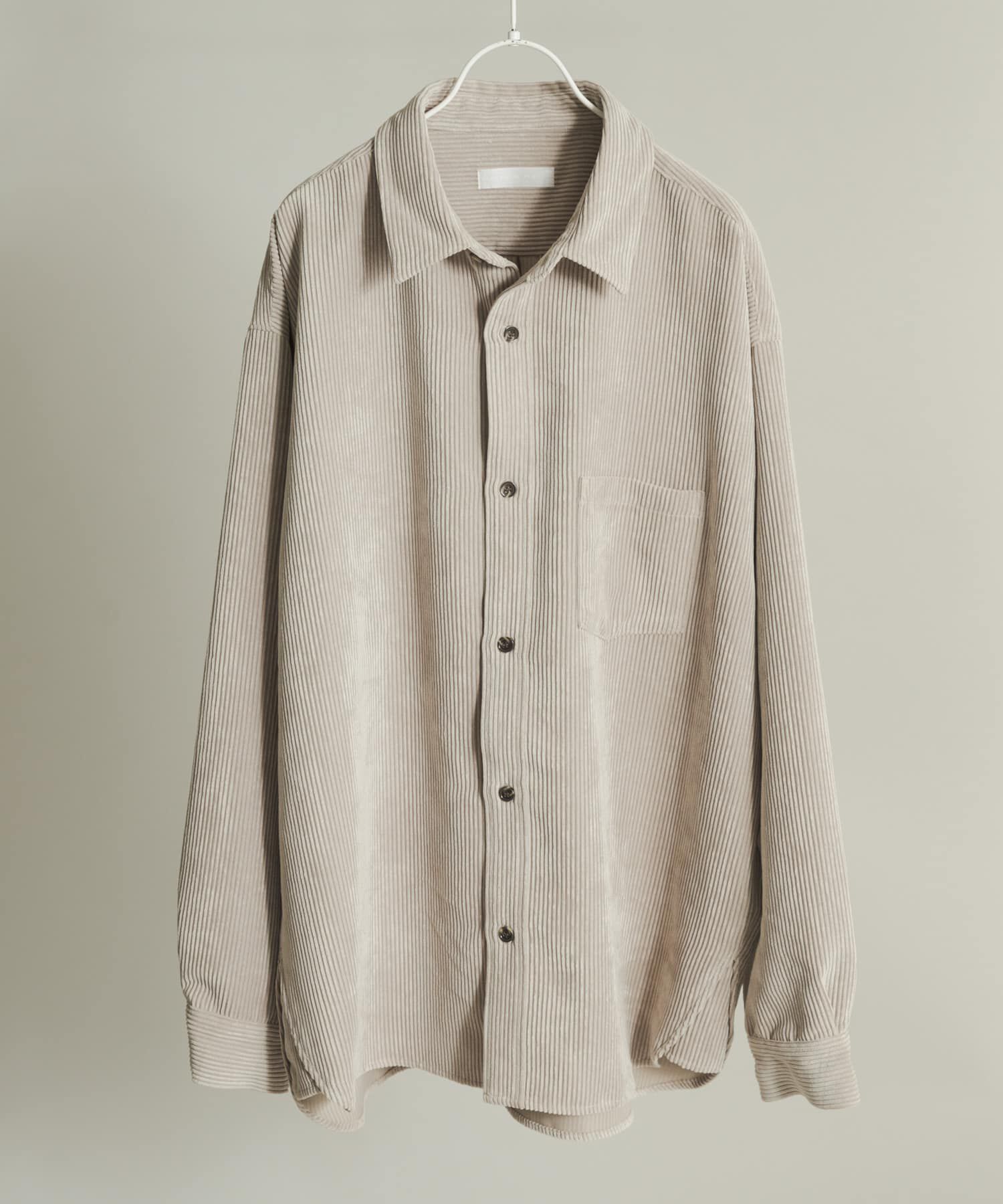 SENSE OF PLACE by URBAN RESEARCH「『ユニセックス』ウォッシュドコーデュロイロングスリーブシャツ」|シャツ・ブラウス|