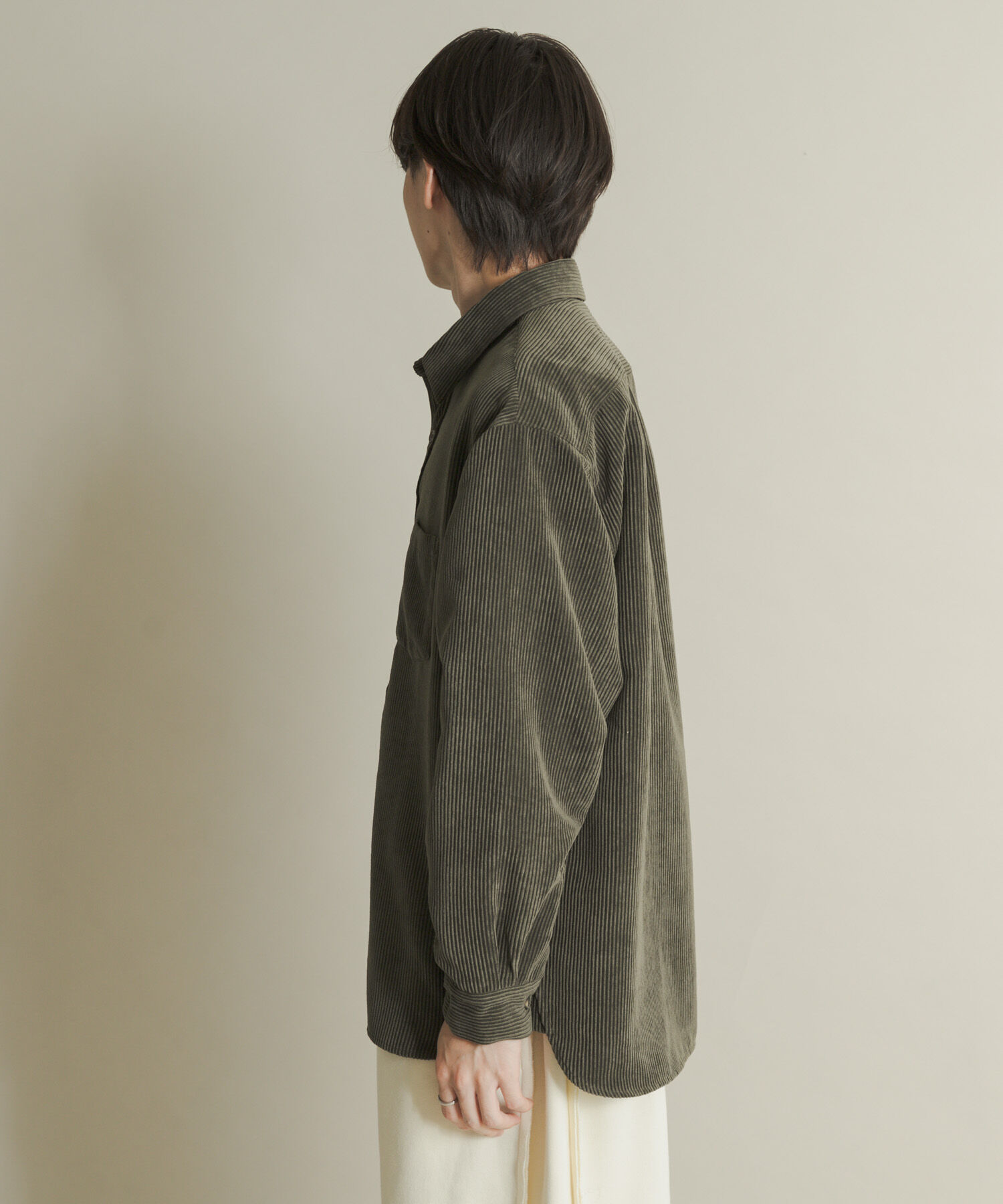 SENSE OF PLACE by URBAN RESEARCH「『ユニセックス』ウォッシュドコーデュロイロングスリーブシャツ」|シャツ・ブラウス|