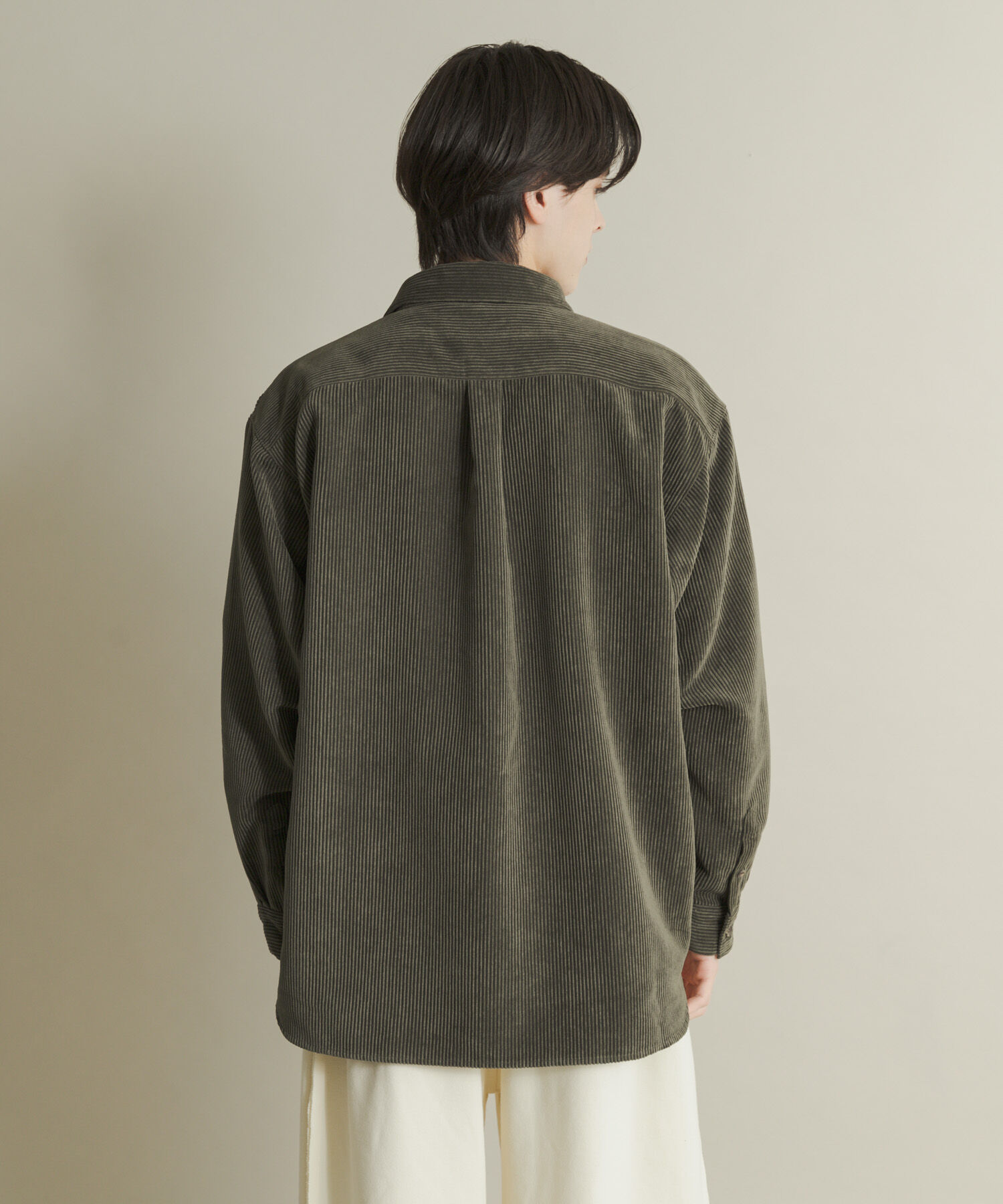 SENSE OF PLACE by URBAN RESEARCH「『ユニセックス』ウォッシュドコーデュロイロングスリーブシャツ」|シャツ・ブラウス|