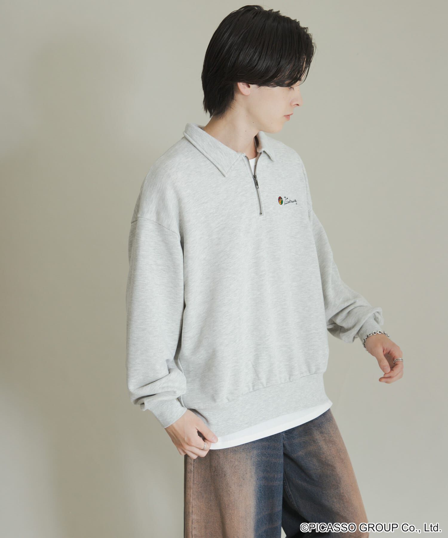 SENSE OF PLACE by URBAN RESEARCH「PICASSO ハーフジップスウェット」|スウェット・ジャージ|