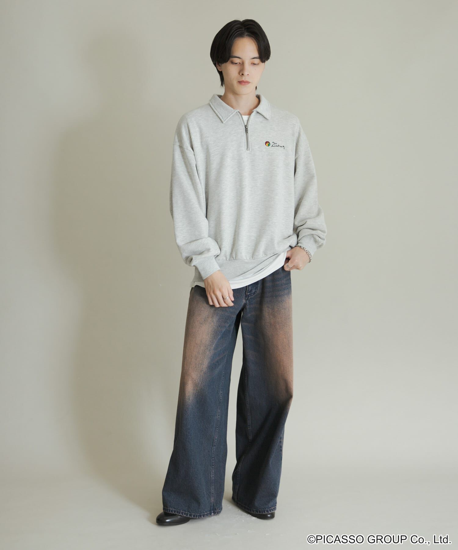 SENSE OF PLACE by URBAN RESEARCH「PICASSO ハーフジップスウェット」|スウェット・ジャージ|