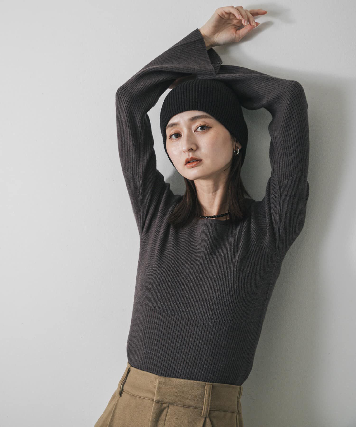 SENSE OF PLACE by URBAN RESEARCH「『WEB限定』2WAYストレッチラウンドネックセーター」|ニット・セーター|