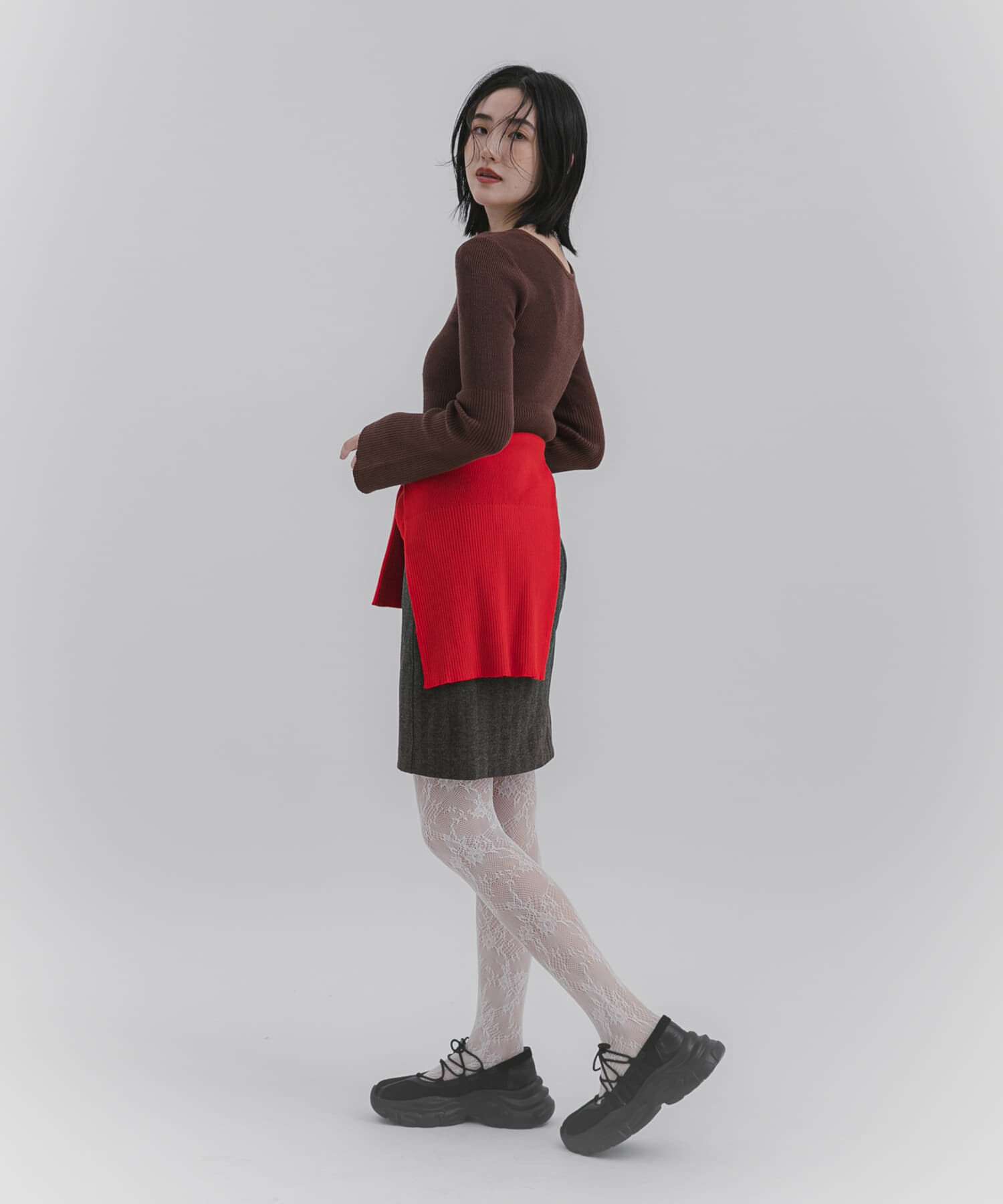 SENSE OF PLACE by URBAN RESEARCH「『WEB限定』2WAYストレッチラウンドネックセーター」|ニット・セーター|