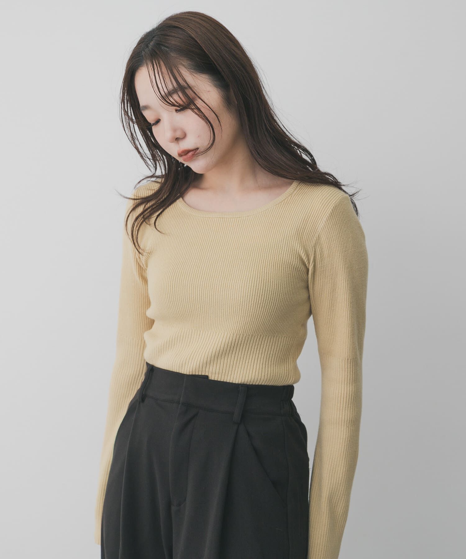 SENSE OF PLACE by URBAN RESEARCH「『WEB限定』2WAYストレッチラウンドネックセーター」|ニット・セーター|