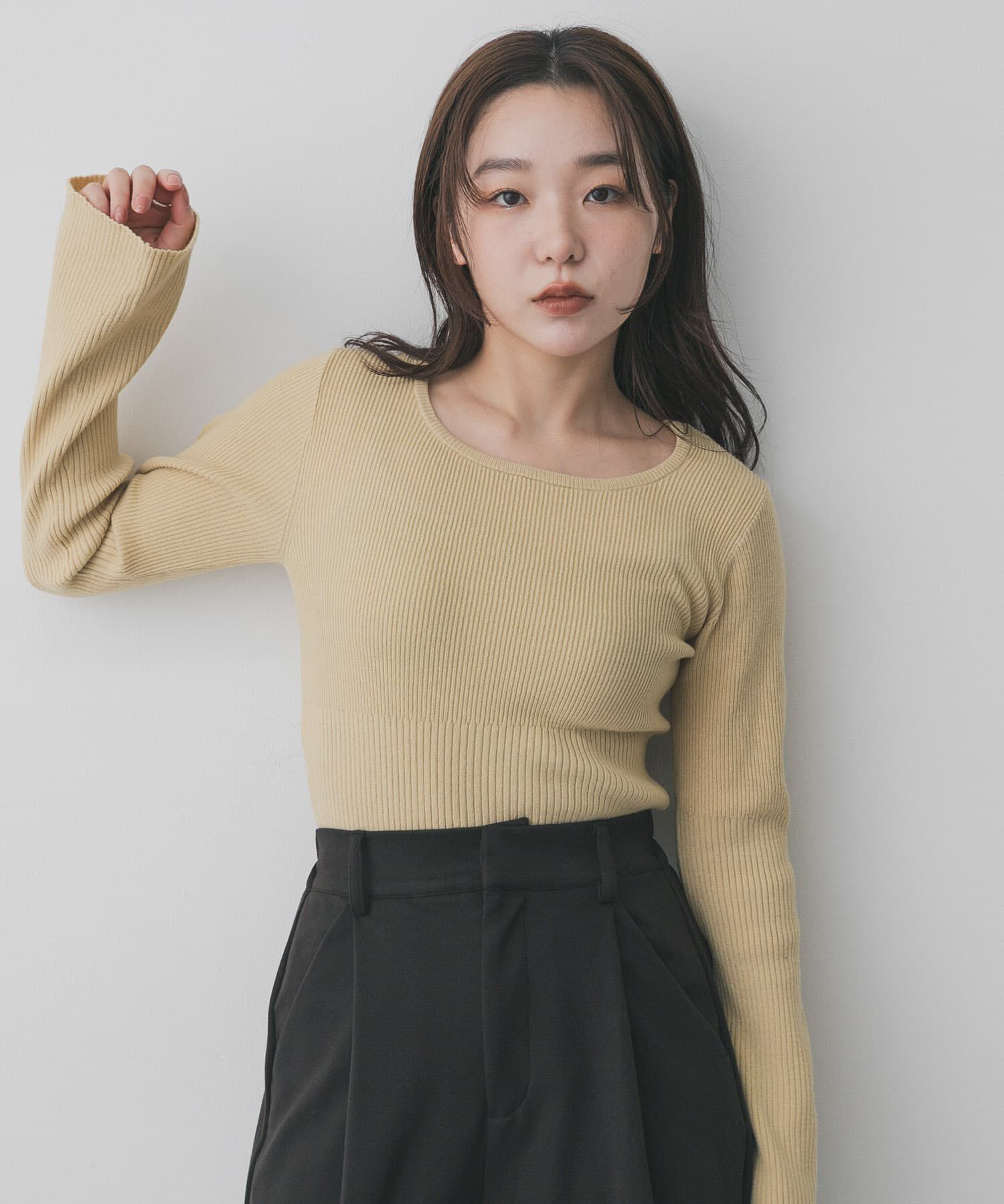 SENSE OF PLACE by URBAN RESEARCH「『WEB限定』2WAYストレッチラウンドネックセーター」|ニット・セーター|