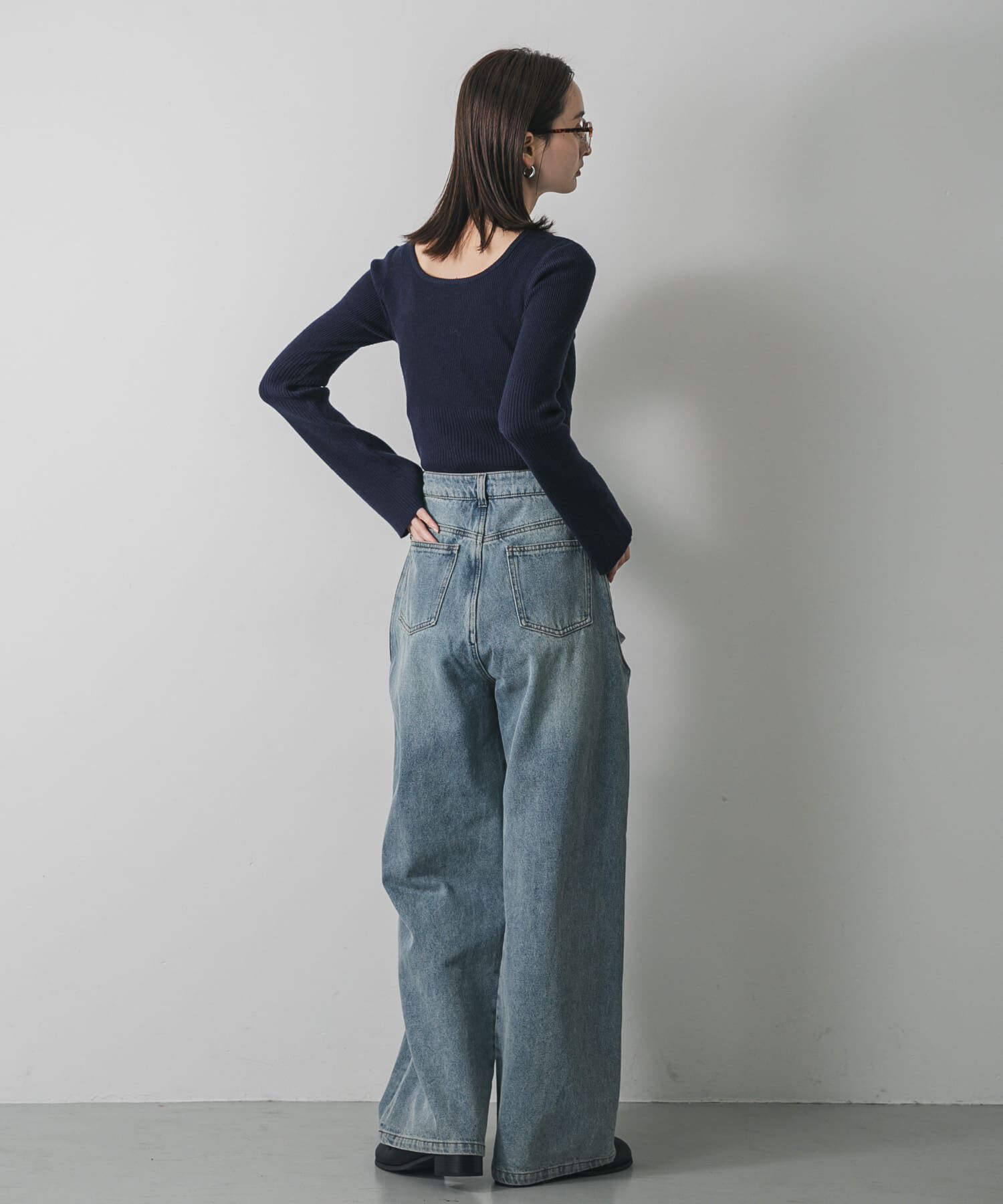 SENSE OF PLACE by URBAN RESEARCH「『WEB限定』2WAYストレッチラウンドネックセーター」|ニット・セーター|