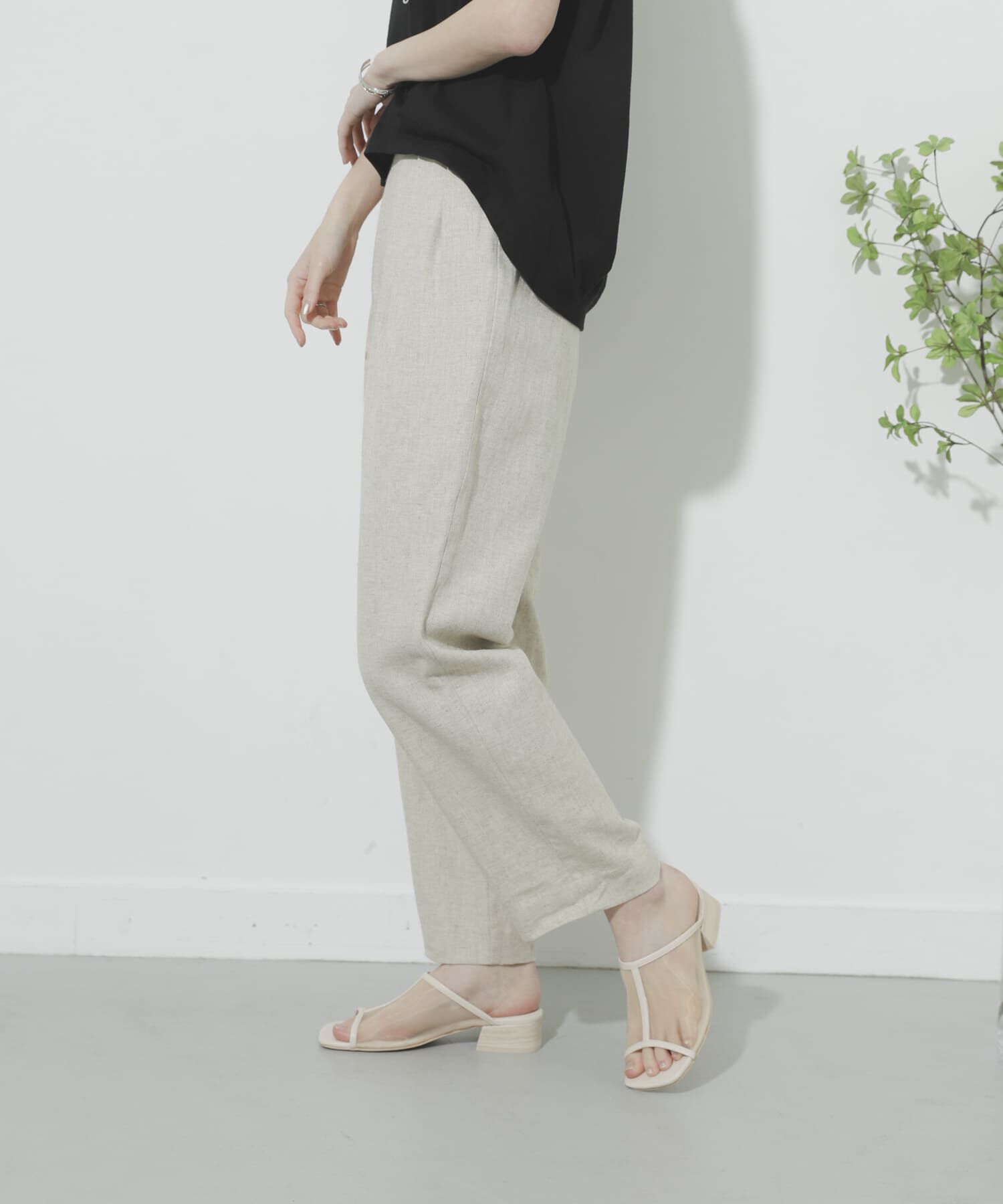 SENSE OF PLACE by URBAN RESEARCH「リネンヘリンボーンパイピングパンツ」|その他|