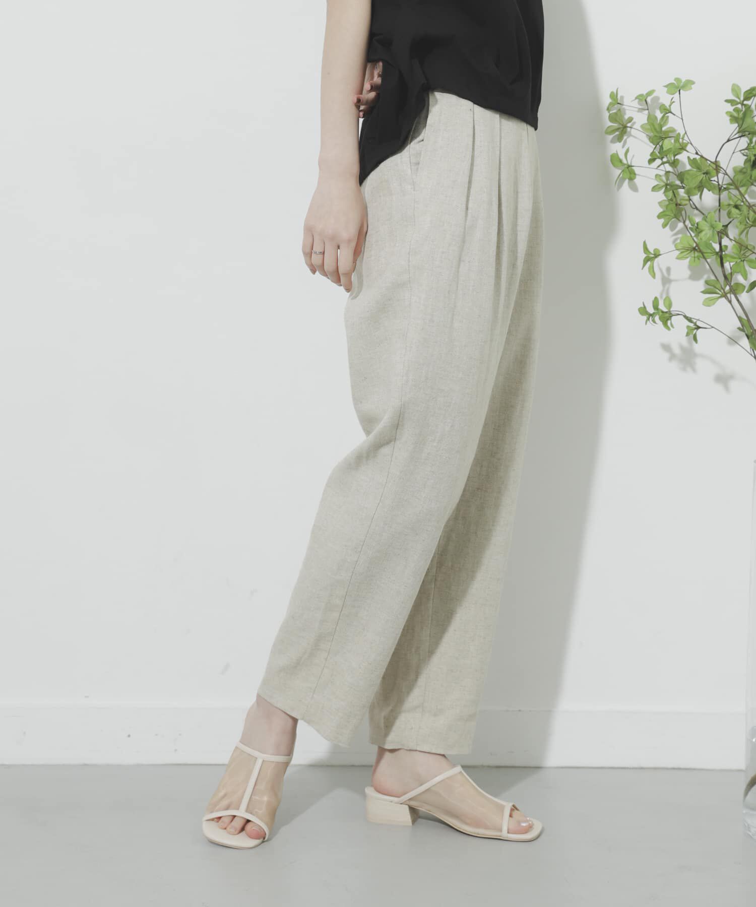 SENSE OF PLACE by URBAN RESEARCH「リネンヘリンボーンパイピングパンツ」|その他|