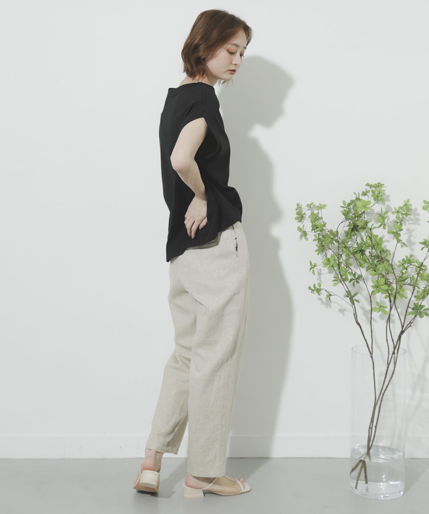 SENSE OF PLACE by URBAN RESEARCH「リネンヘリンボーンパイピングパンツ」|その他|