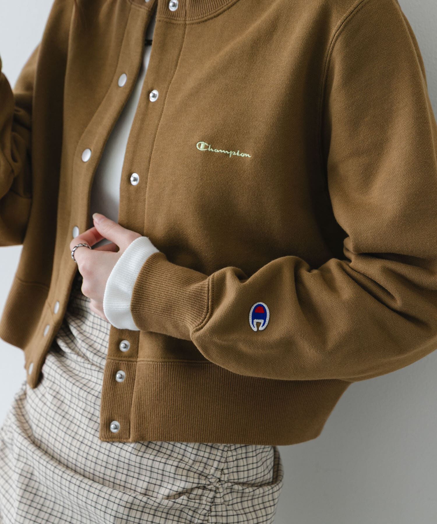 SENSE OF PLACE by URBAN RESEARCH「『別注』CHAMPION&times;SENSE OF PLACE　スウェットカーディガン」|カーディガン|