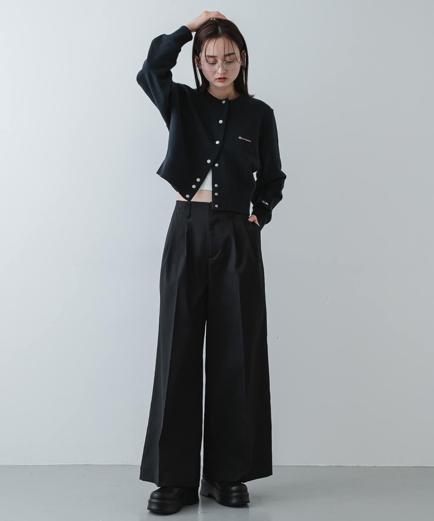 SENSE OF PLACE by URBAN RESEARCH「『別注』CHAMPION&times;SENSE OF PLACE　スウェットカーディガン」|カーディガン|