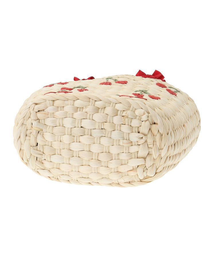 Maison de FLEUR「チェリーメイズフリルハンドルカゴバッグ」|ハンドバッグ|