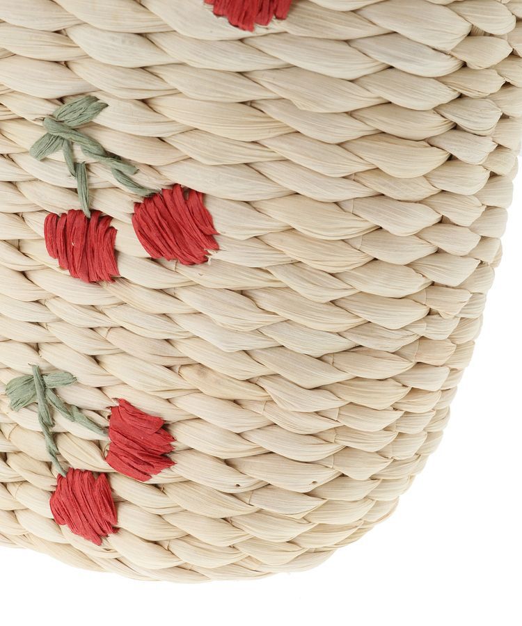 Maison de FLEUR「チェリーメイズフリルハンドルカゴバッグ」|ハンドバッグ|